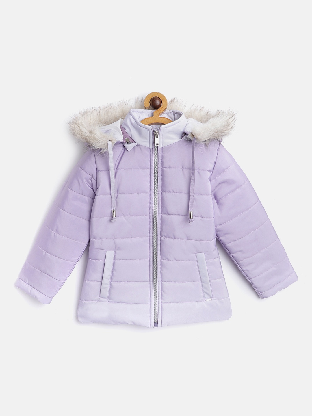 

Okane Girls Purple Ombre Parka Jacket with Detachable Hood