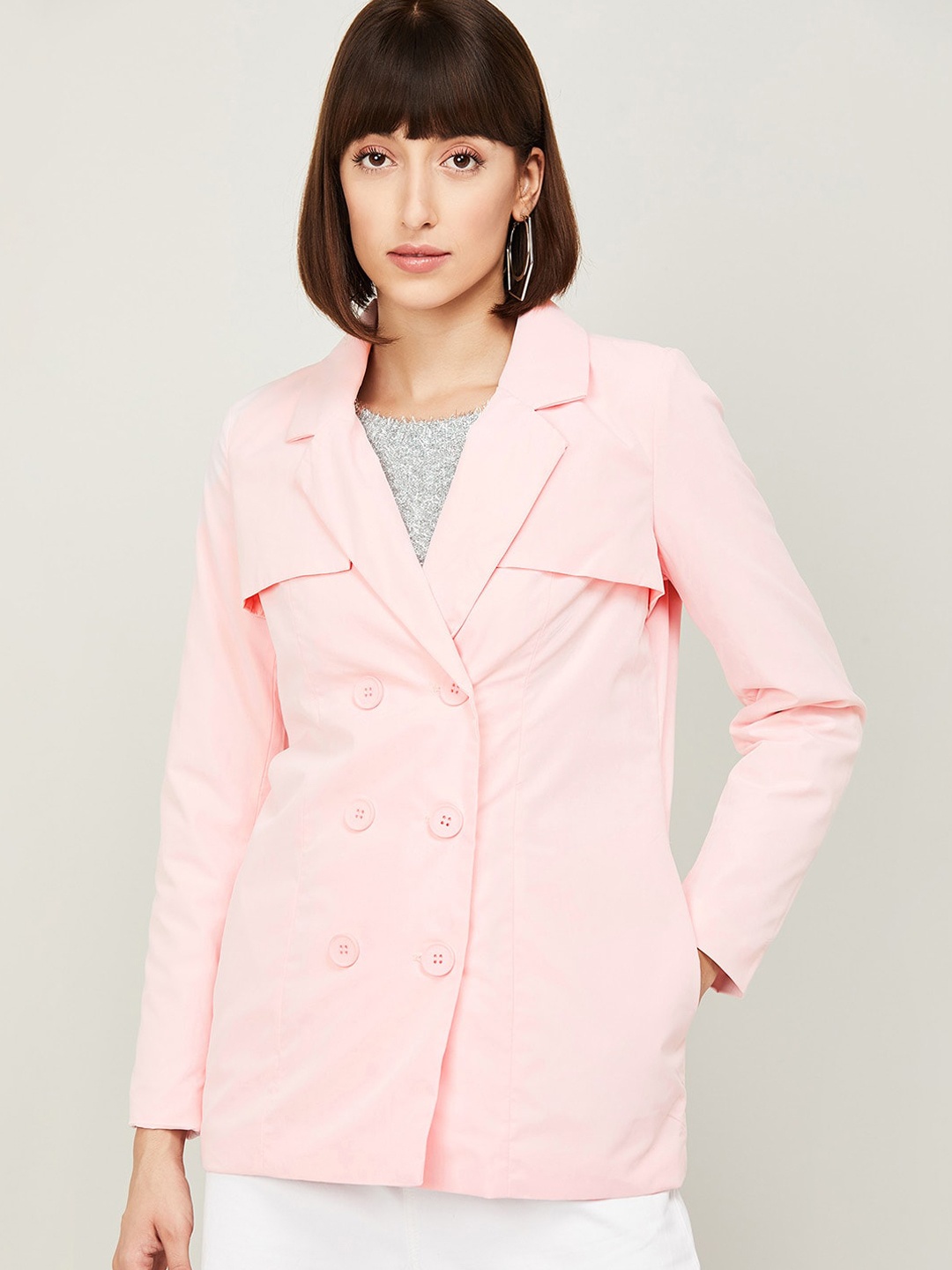 

Bossini Women Pink Tailored Jacket