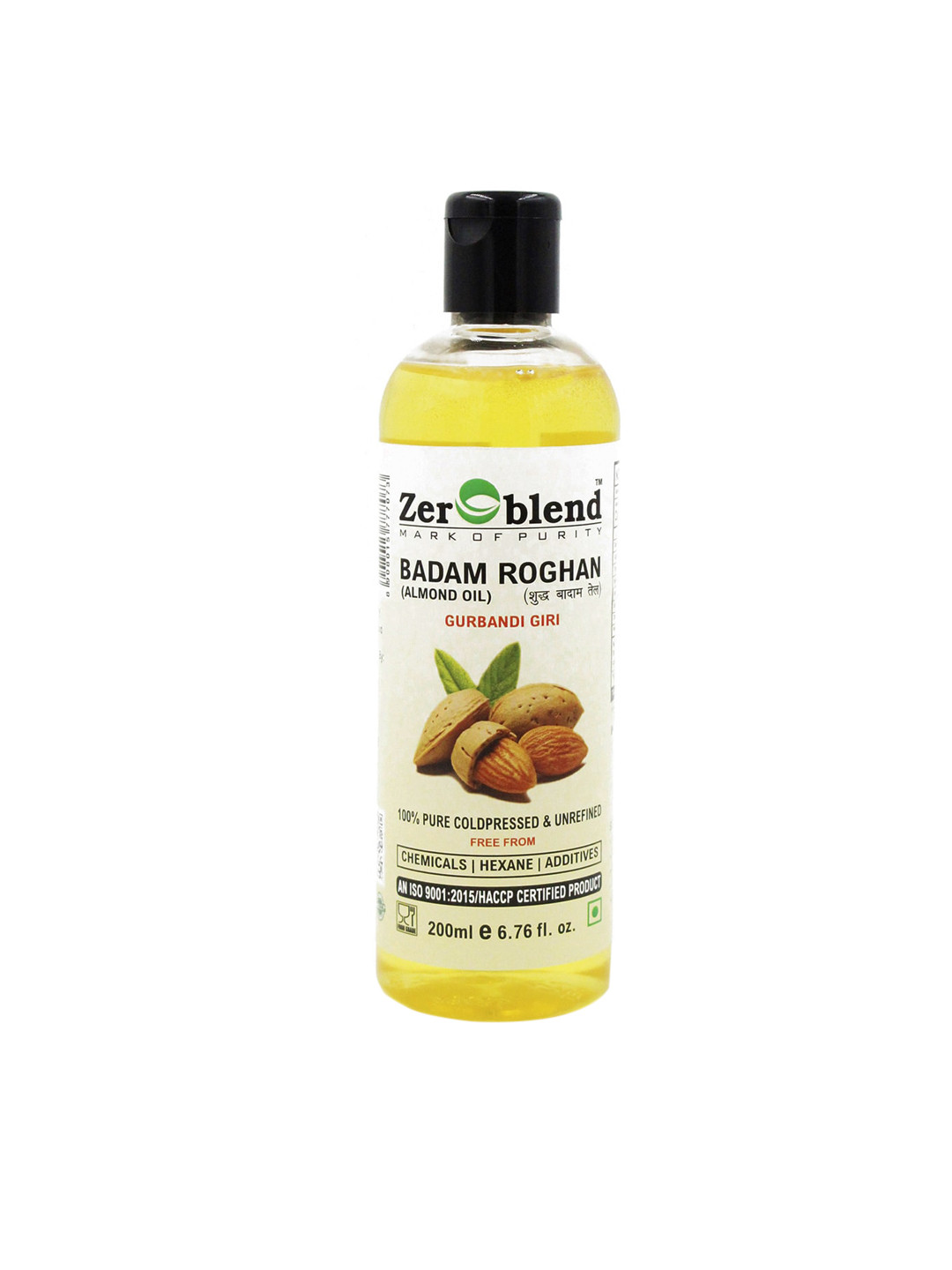 

Zeroblend Kids Coldpressed Badam Roghan Massage Oil 200ML, Yellow