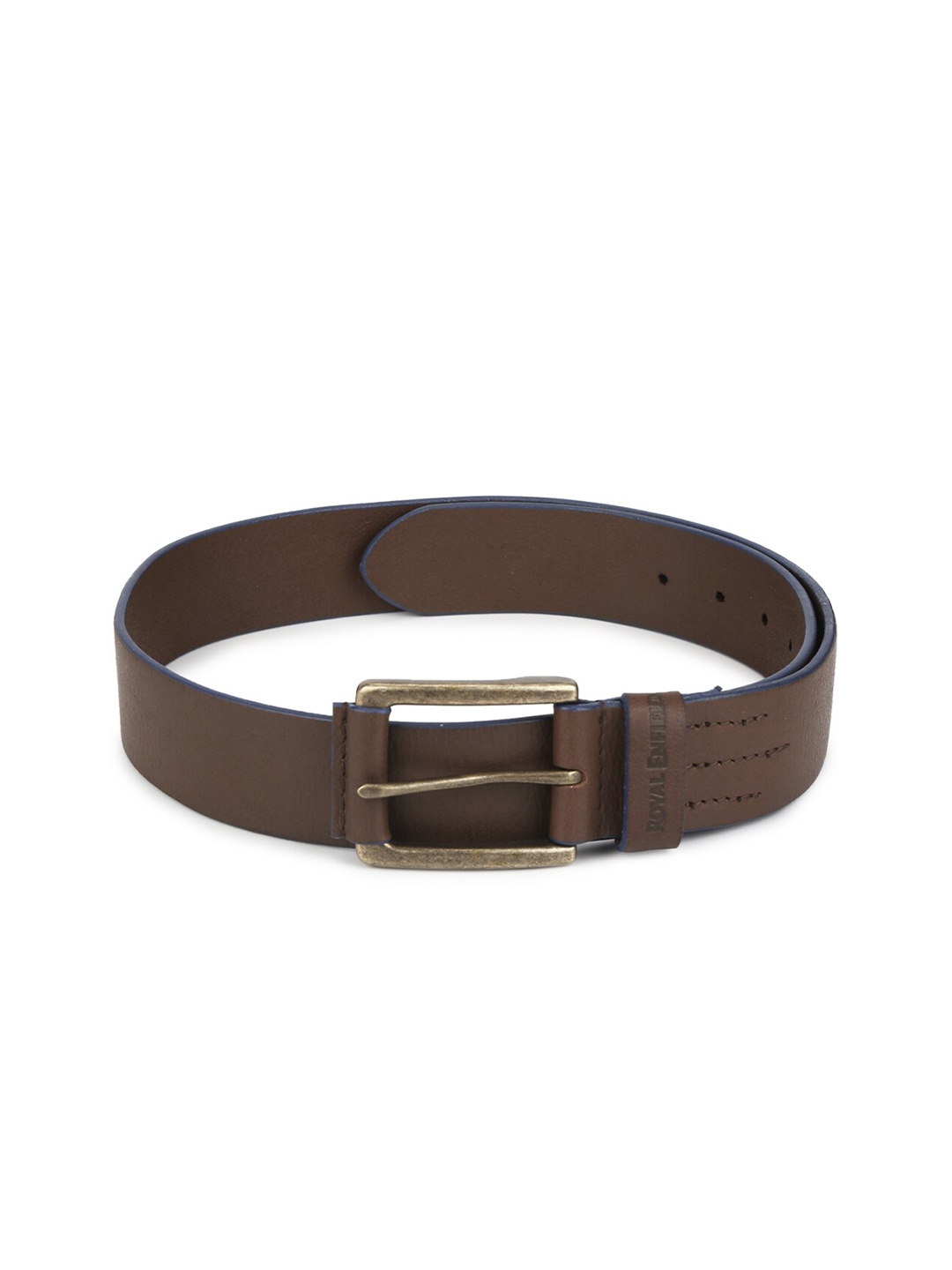 

Royal Enfield Men Brown Contrast Edge Leather Belt