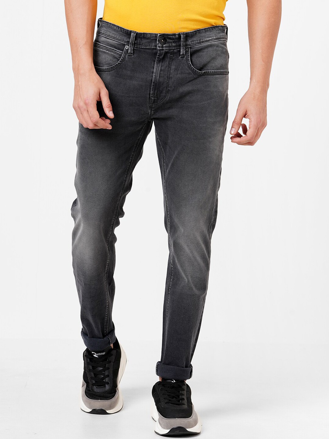 

Pepe Jeans Men Heavy Fade Stretchable Jeans, Grey