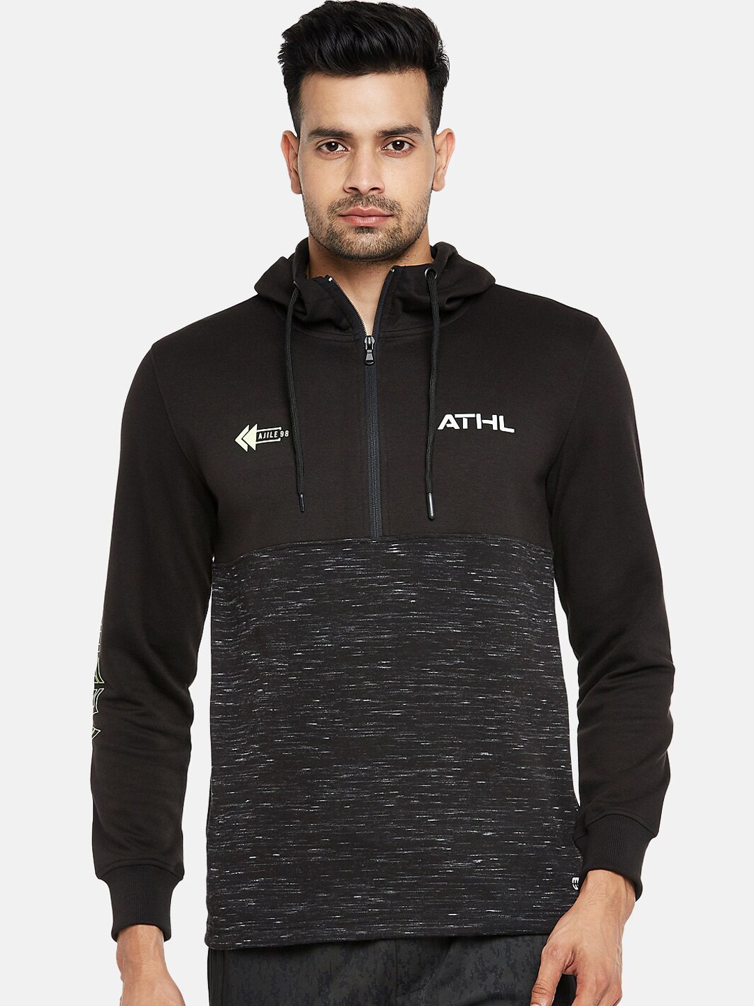 

Ajile by Pantaloons Men Black Sweatshirt
