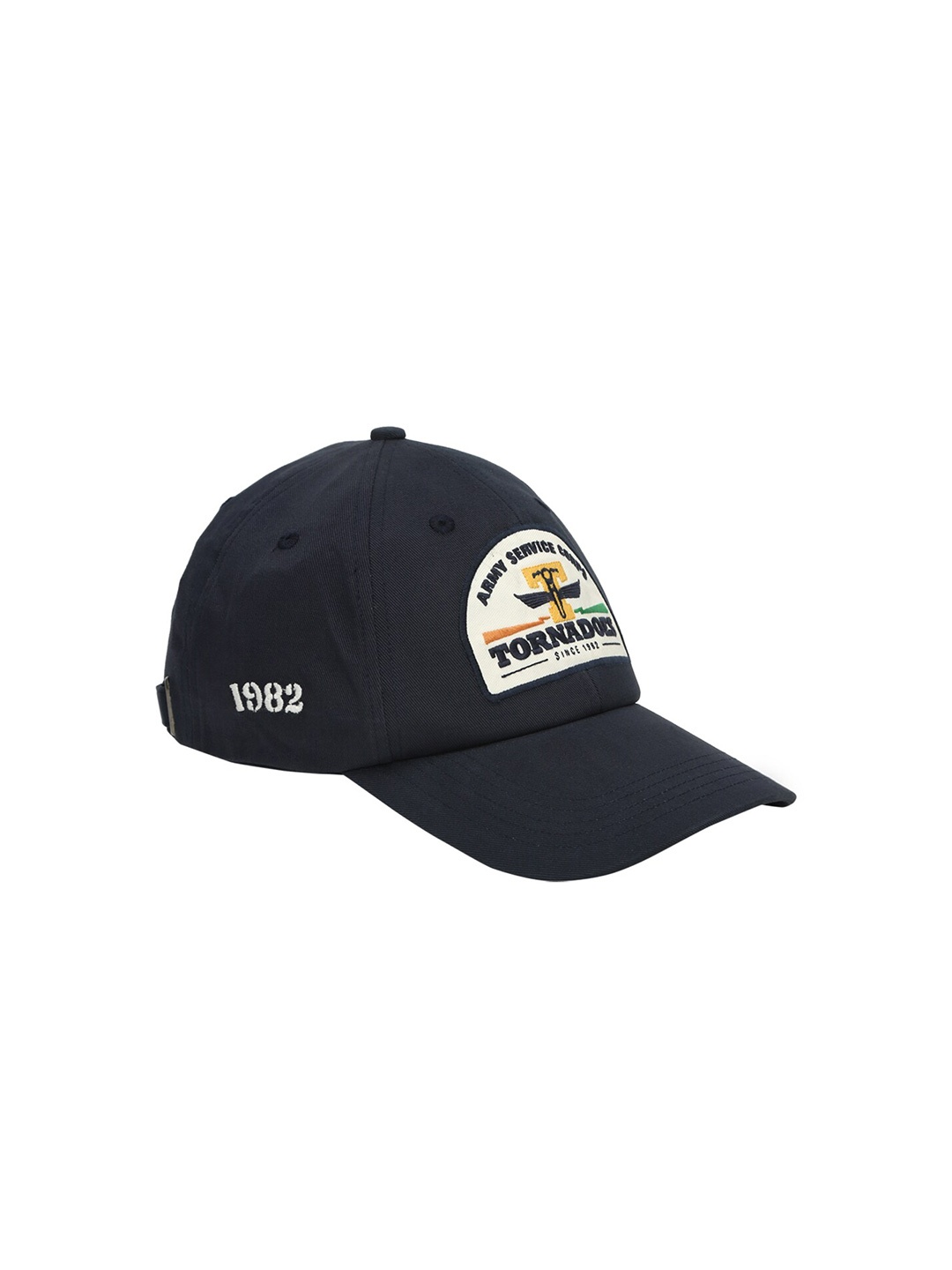 

Royal Enfield Unisex Navy Blue & White Embroidered Cotton Baseball Cap