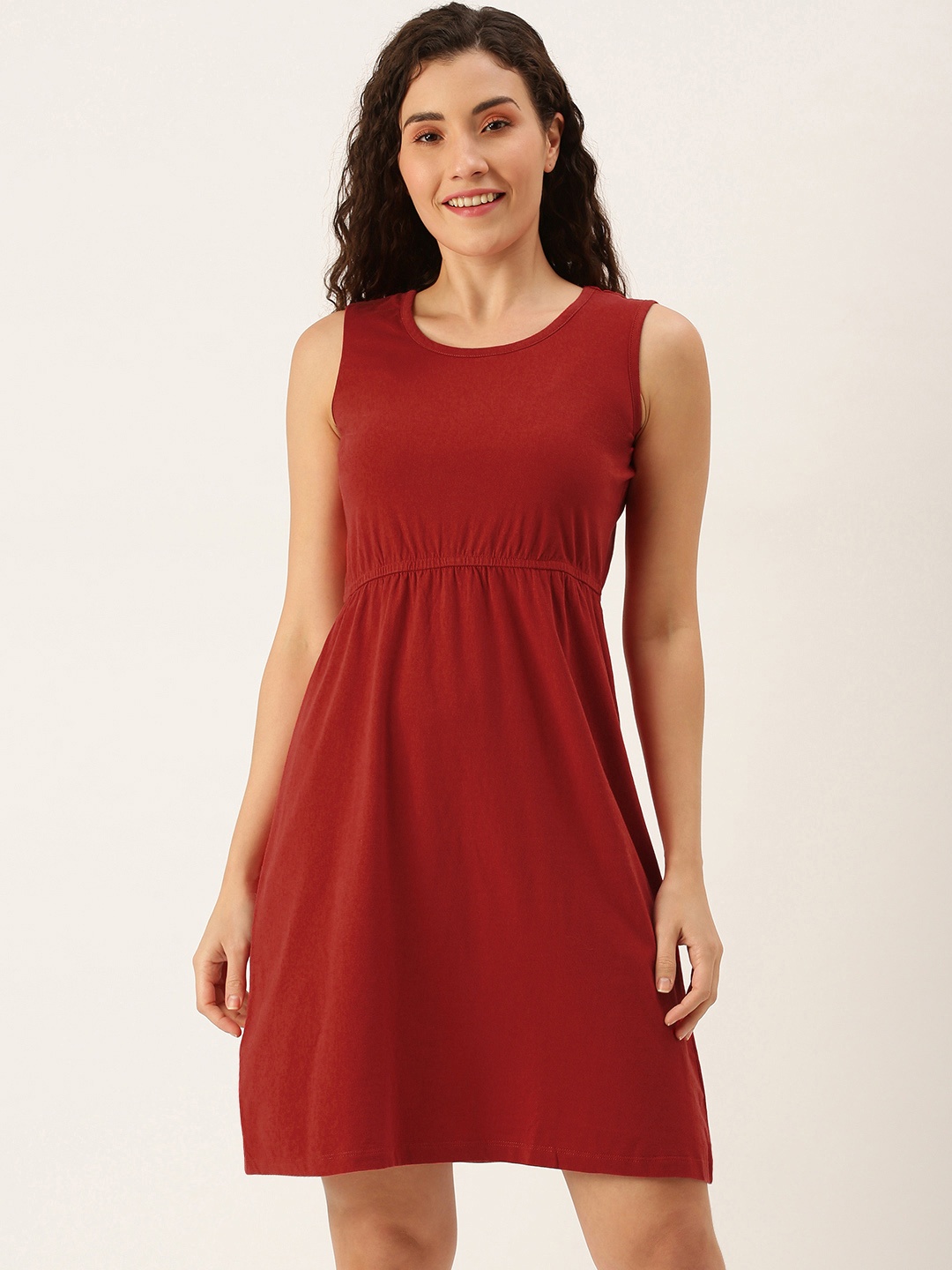 

Flying Machine Women Red A-Line Dress