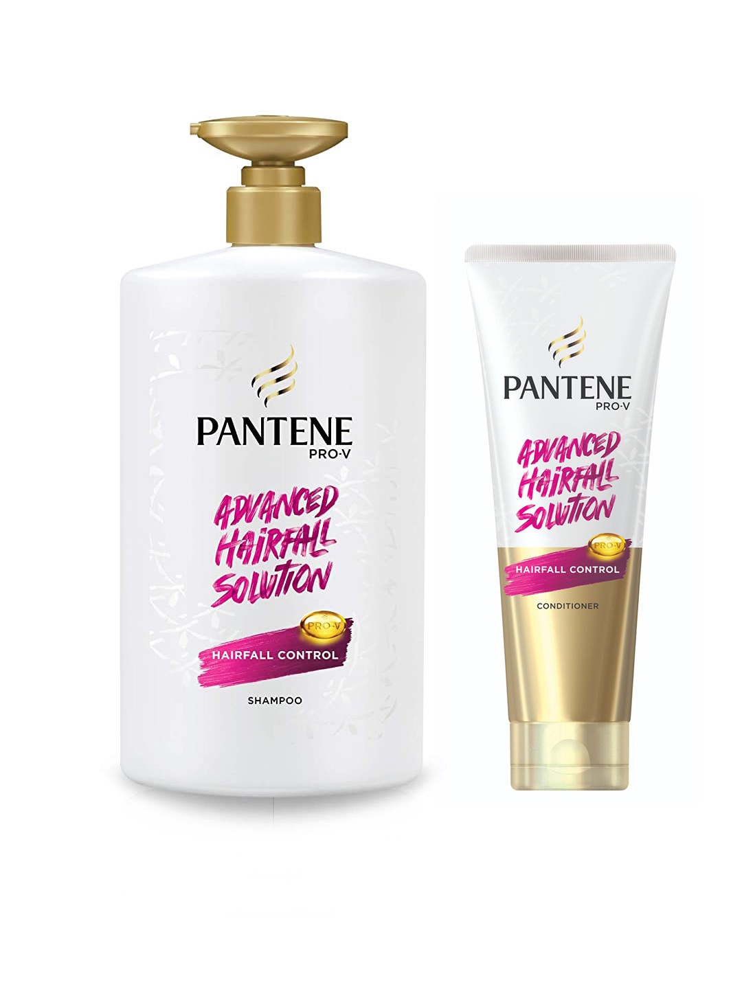 

Pantene Set Of Pro V Advanced Hair Fall Solution Shampoo & Hair Fall Control Conditioner, White