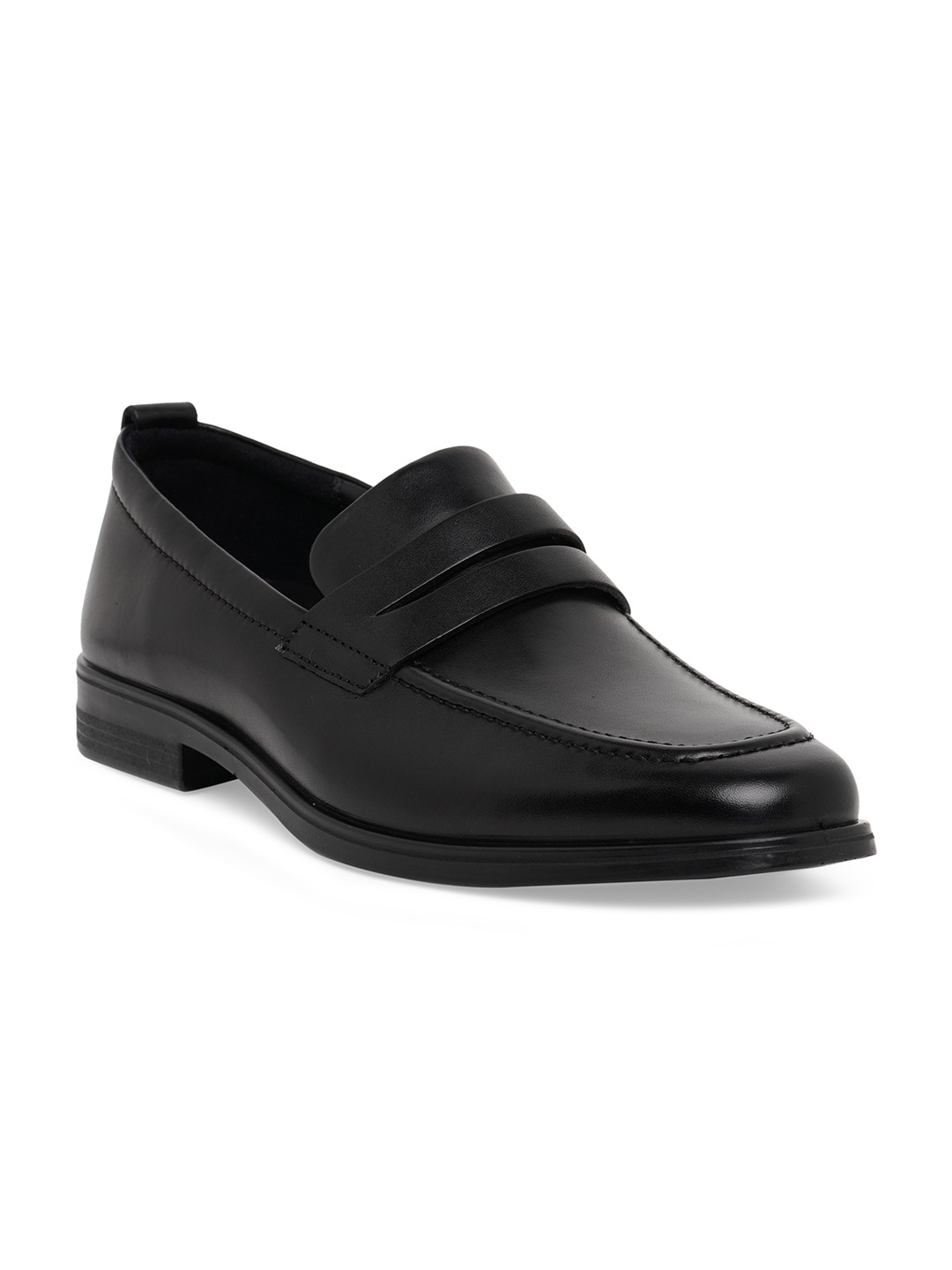 

ECCO Melbourne Men Black Leather Formal Loafers