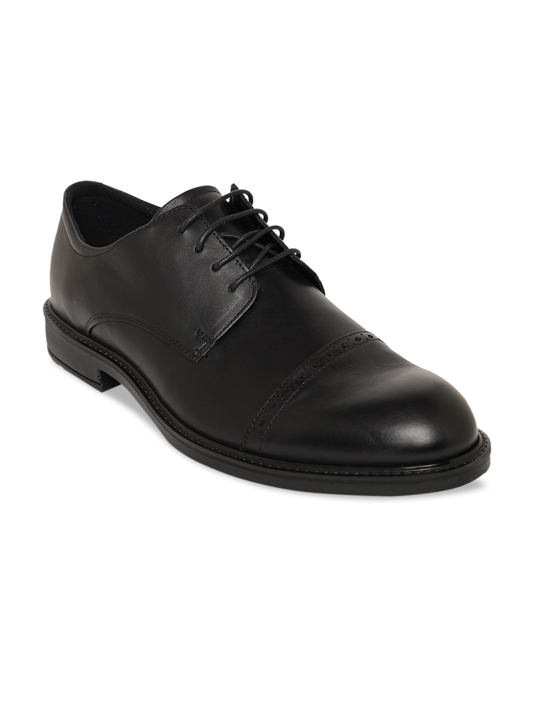 

ECCO Vitrus III Men Black Solid Formal Derbys