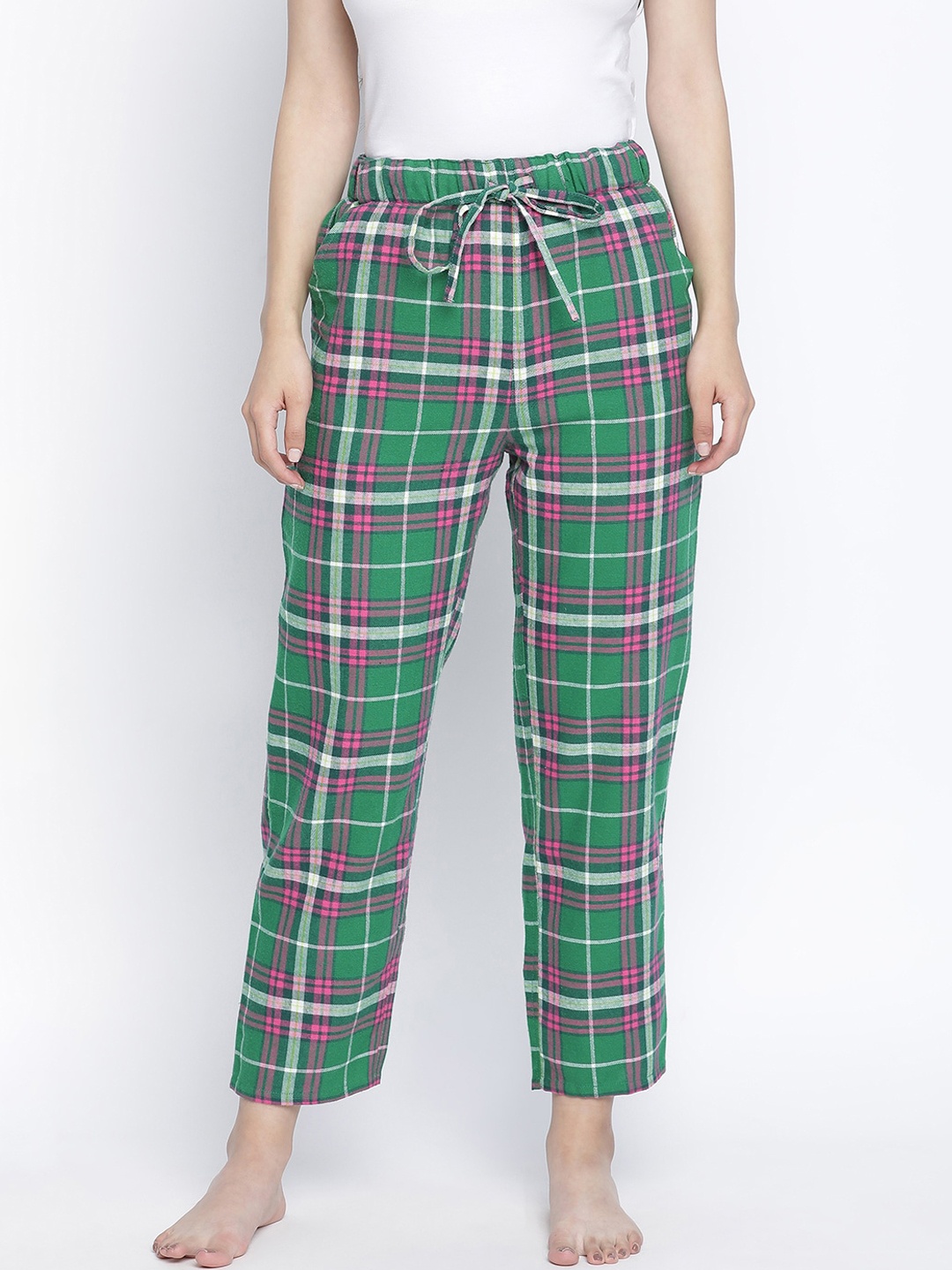

Oxolloxo Woman Green checked pyjama