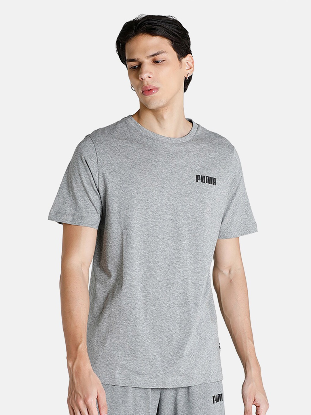 

Puma ESS Small Regular Fit T-Shirt, Grey