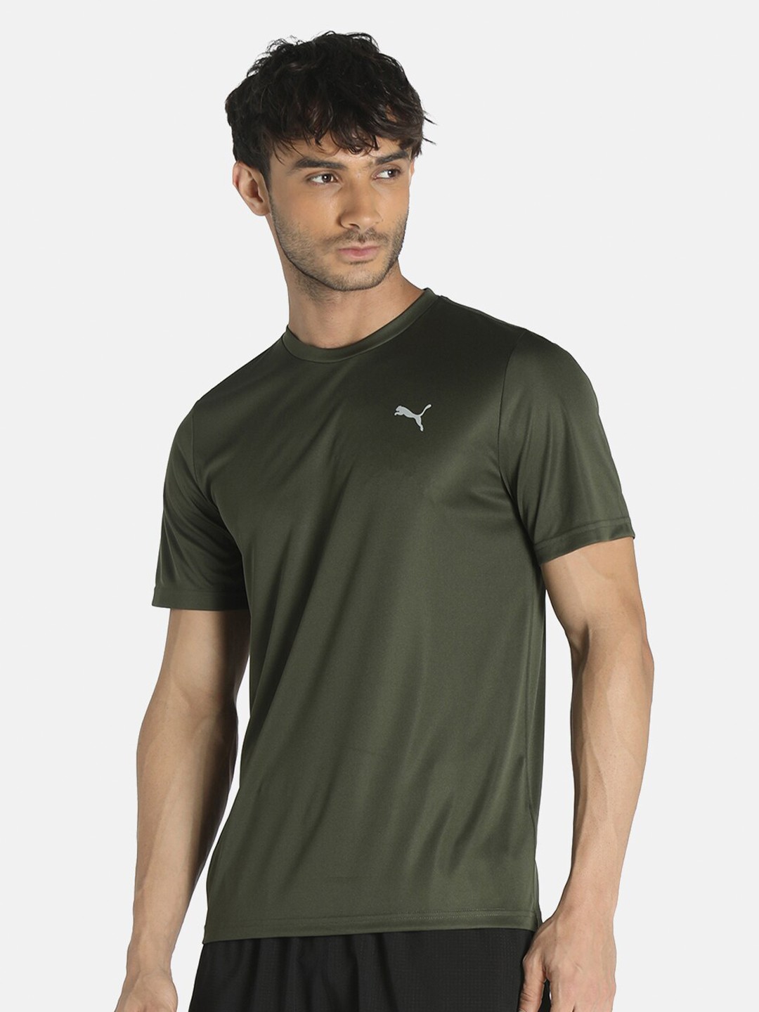 

Puma Men Green Active Slim Fit T-shirt