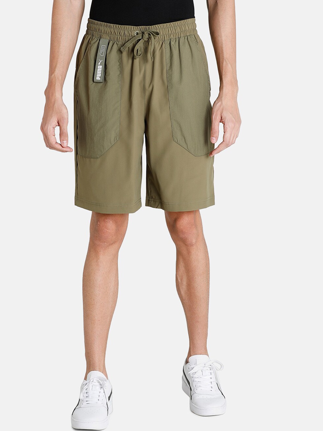 

Puma Men Green Regular Shorts