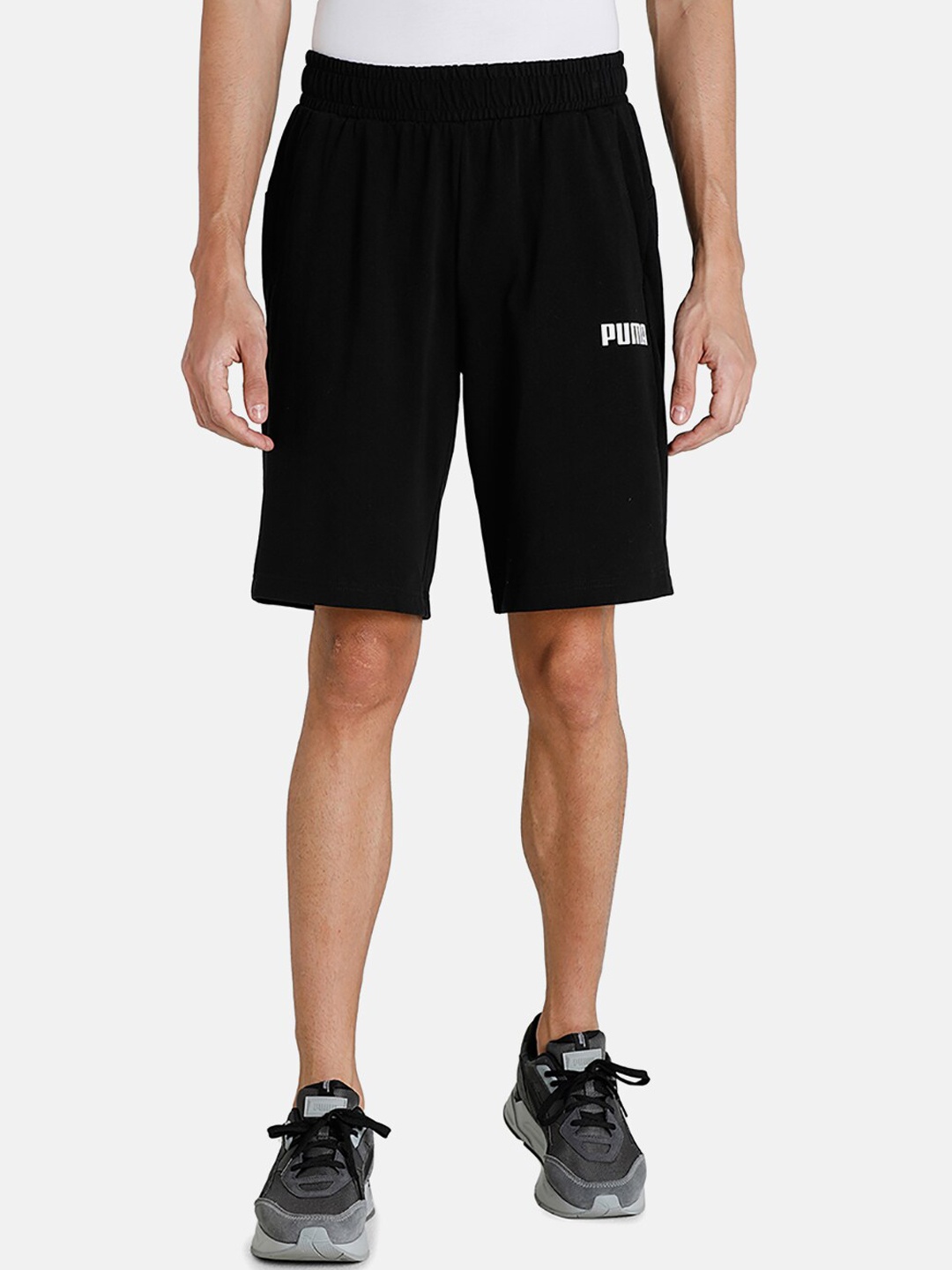 

Puma Men Black Essential Knitted 10" Regular Fit Shorts