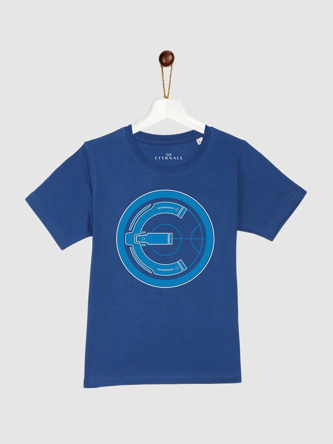 

YK Marvel Boys Blue Eternals Printed Pure Cotton T-shirt