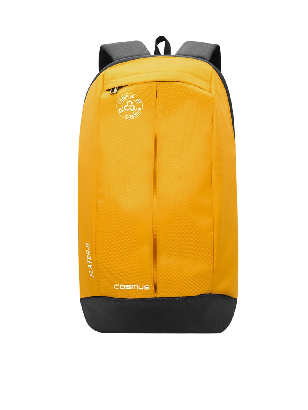 

COSMUS Unisex Yellow & Black Backpack