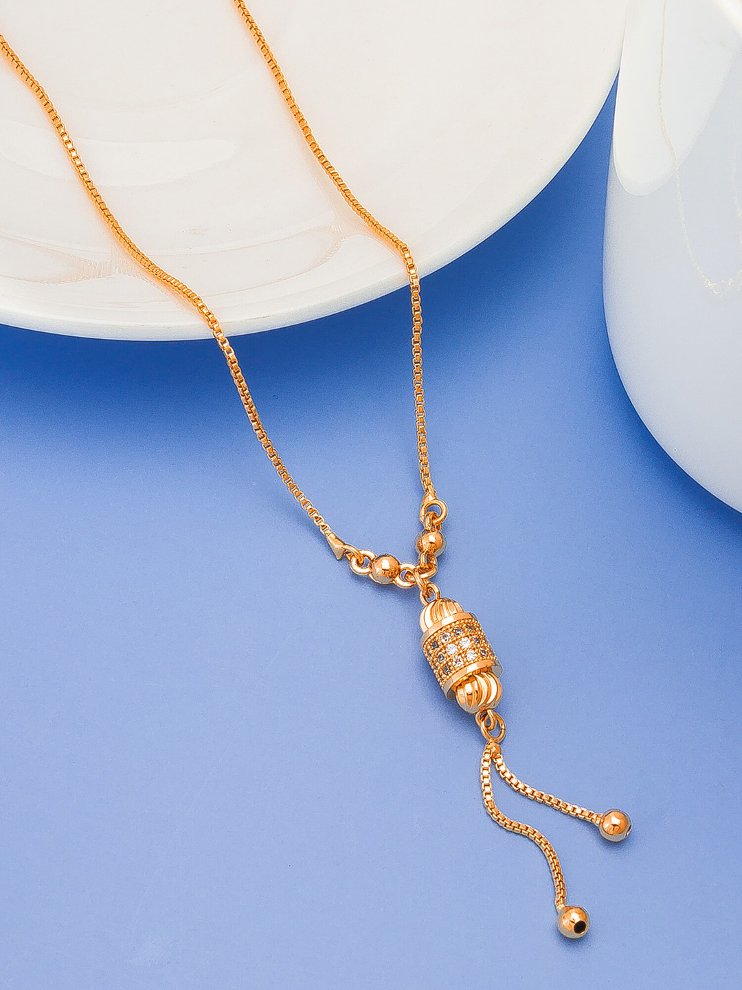 

aadita Gold-Plated Mangalsutra