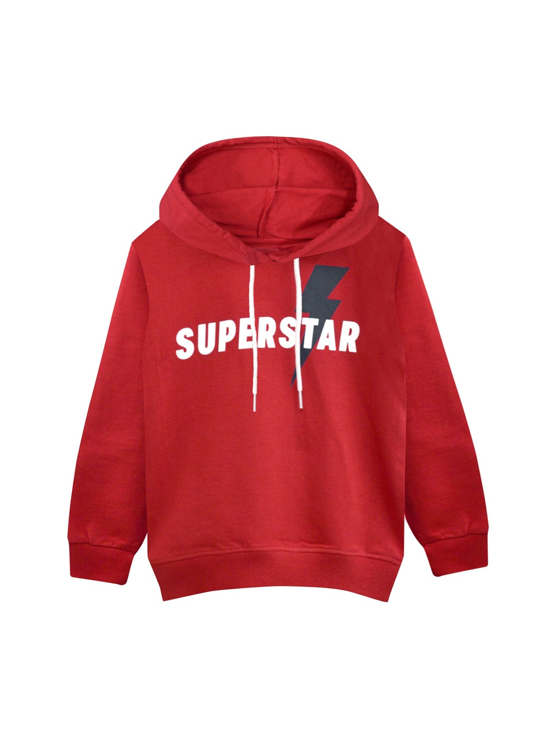 

A T U N Boys Red Printed Hooded Sweatshirt