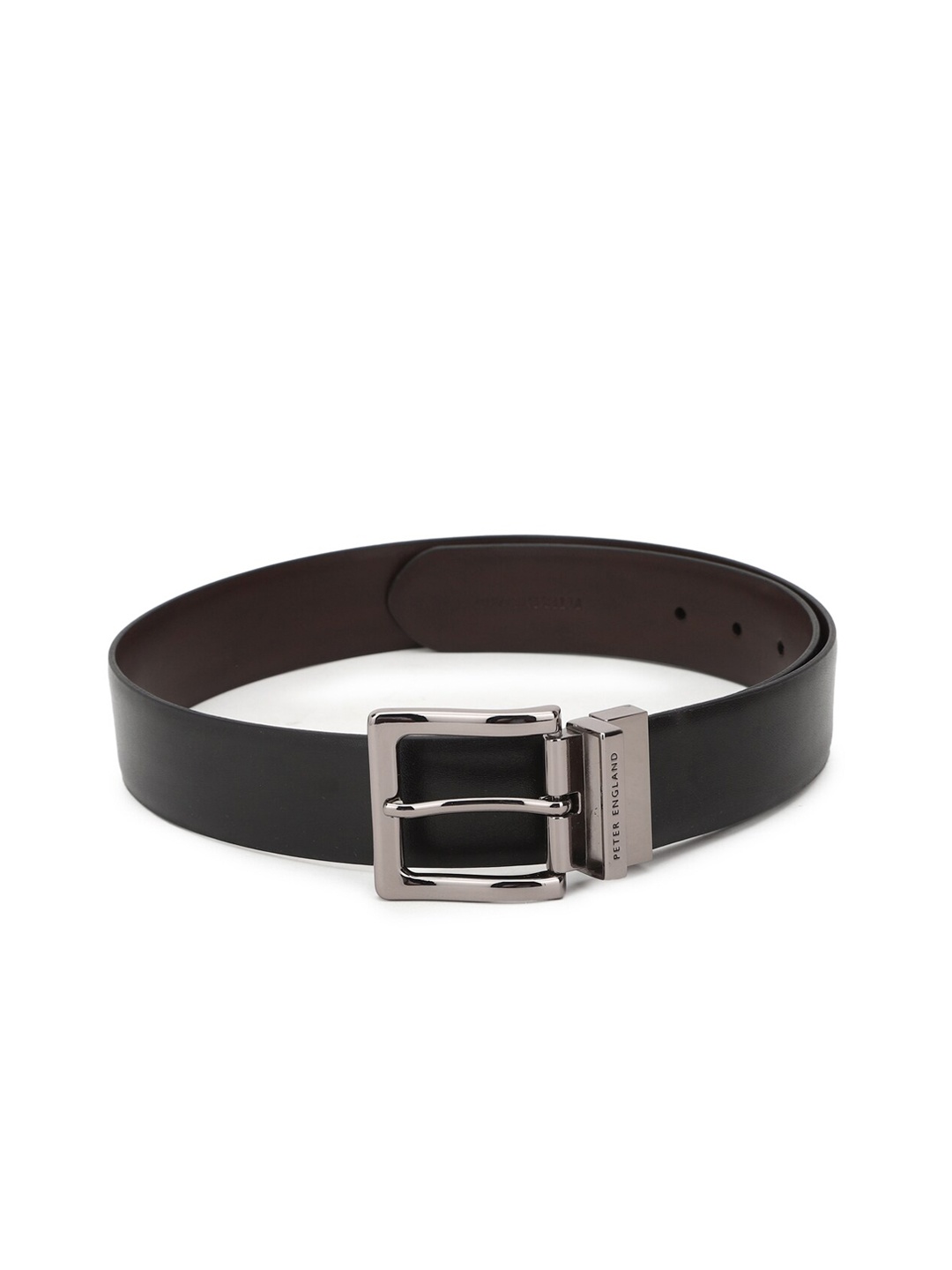 

Peter England Men Brown Textured PU Formal Belt