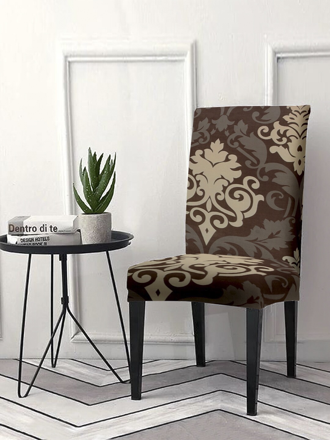 

Cortina Brown Printed Chair Cover
