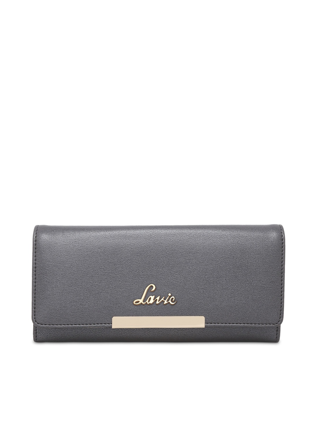 

Lavie Women Grey PU Two Fold Wallet