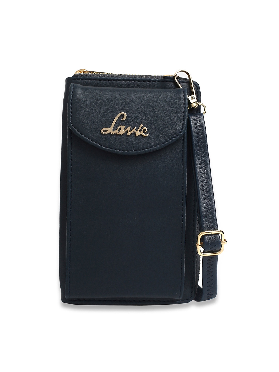 

Lavie Slimo Woman Navy Multi Utility Sling Bag, Navy blue