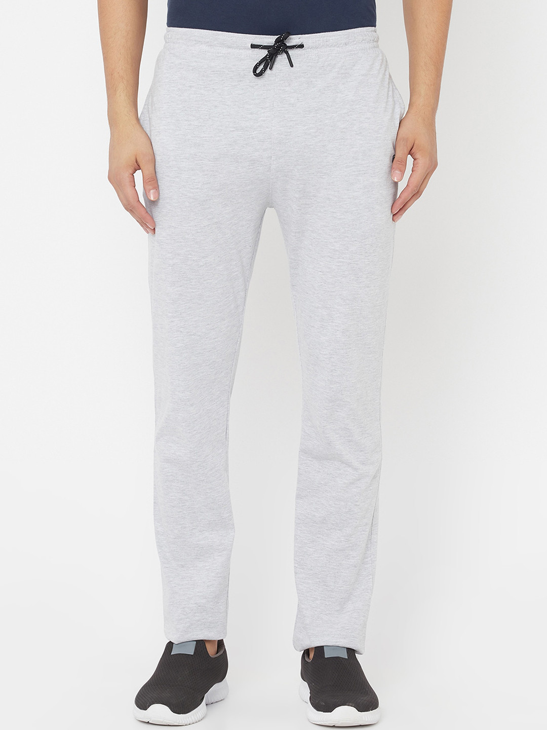

Octave Men Grey Solid Cotton Track Pants