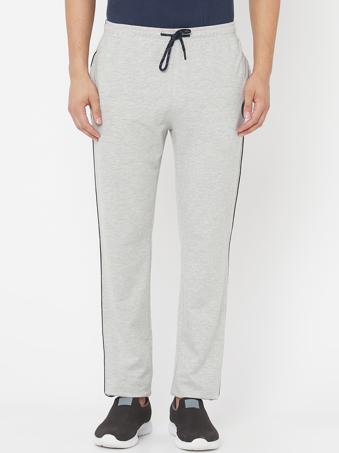 

Octave Men Grey Solid Cotton Track Pants