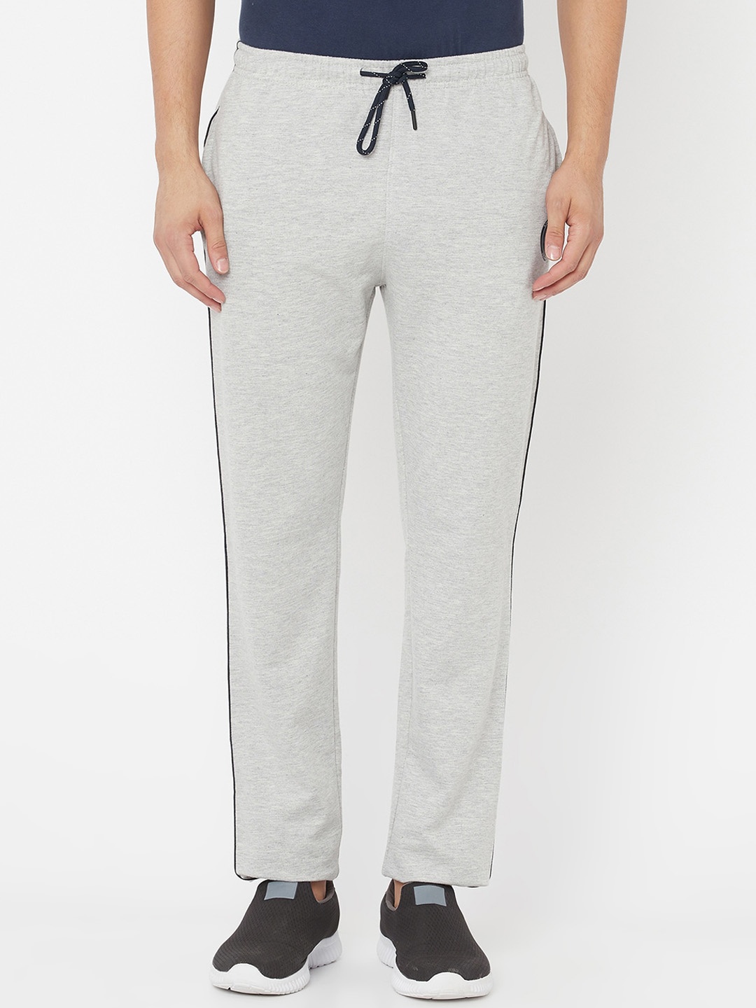 

Octave Men Grey Solid Cotton Track Pants