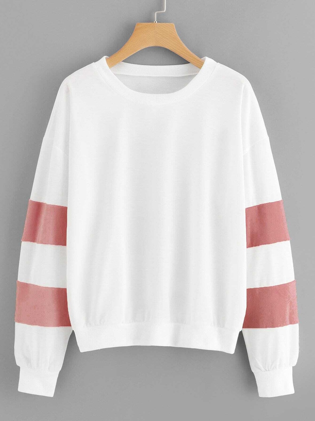 

URBANIC Women White Solid Sweatshirt