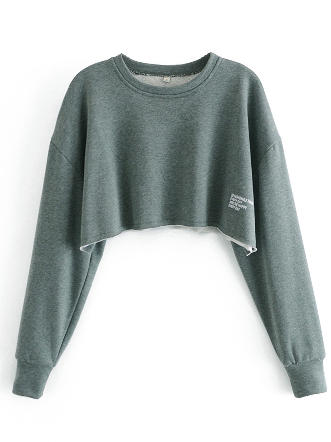 

URBANIC Women Green Solid Pure Cotton Sweatshirt