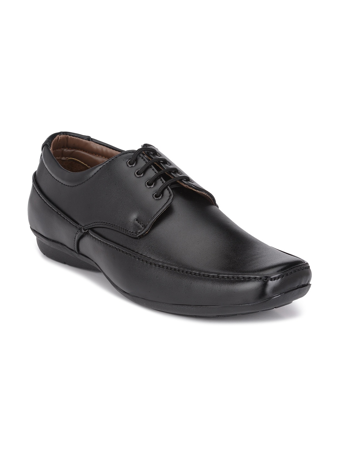 

RL Rocklin Men Men Black Solid Formal Derbys