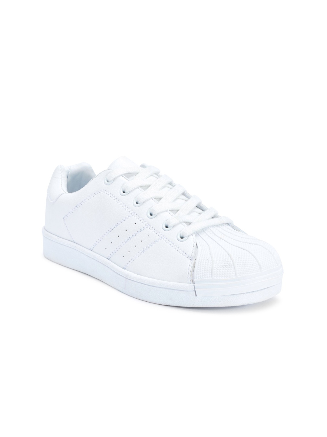 

Truffle Collection Women White Solid Regular Sneakers