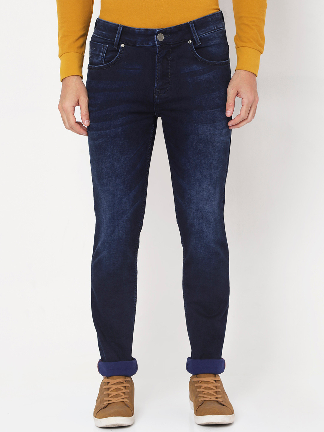 

Mufti Men Blue Light Fade Stretchable Jeans