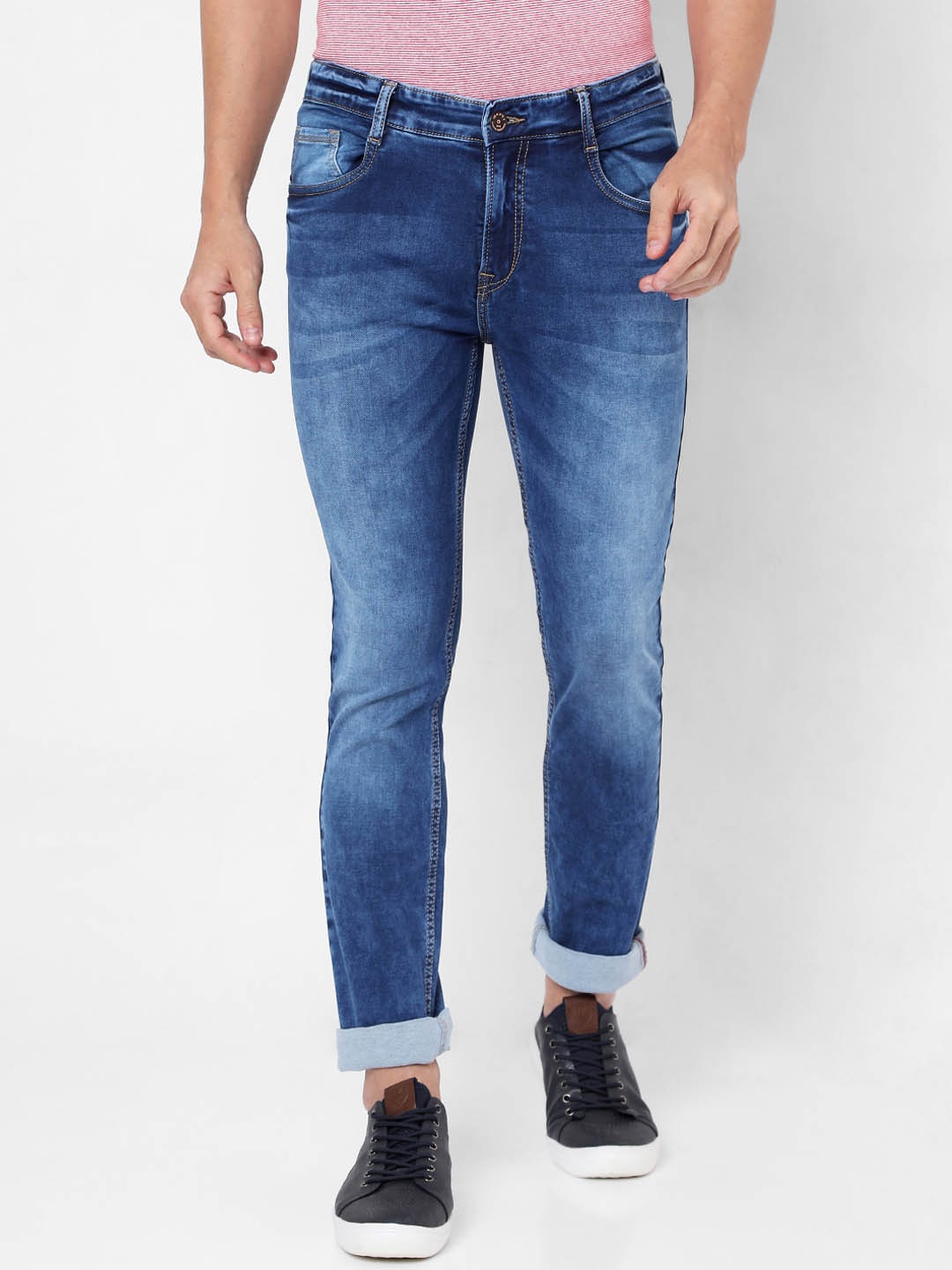 

Mufti Men Blue Heavy Fade Jeans