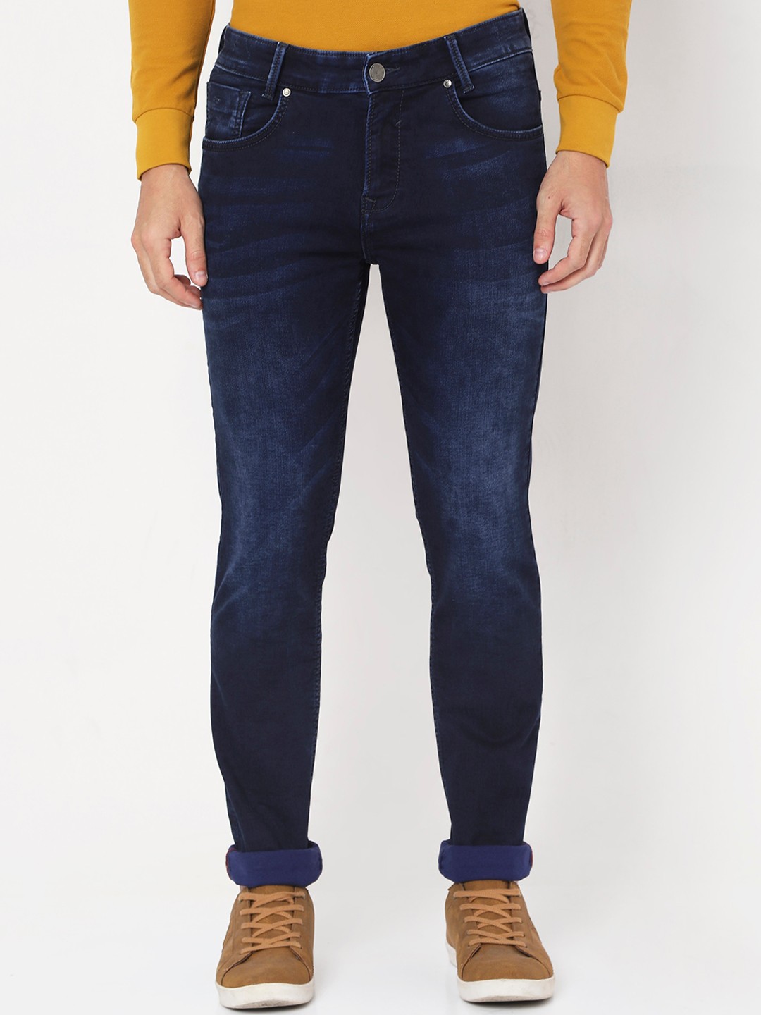 

Mufti Men Blue Light Fade Stretchable Jeans