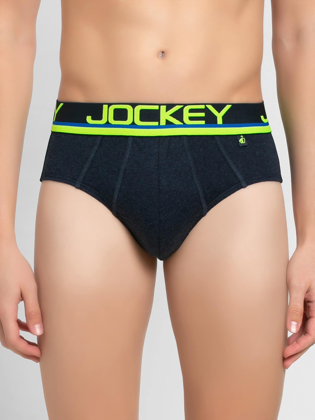 

Jockey Men Super Combed Cotton Solid Brief FP01-0105, Blue