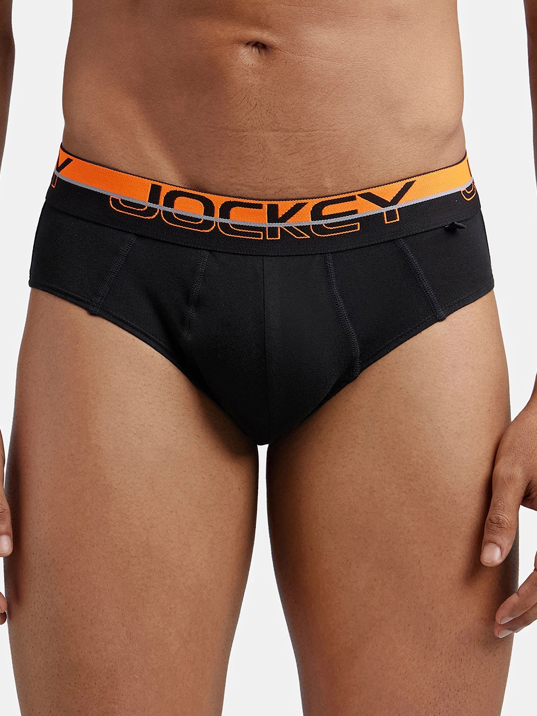 

Jockey Combed Cotton Brief with Ultrasoft Waistband-FP01, Black