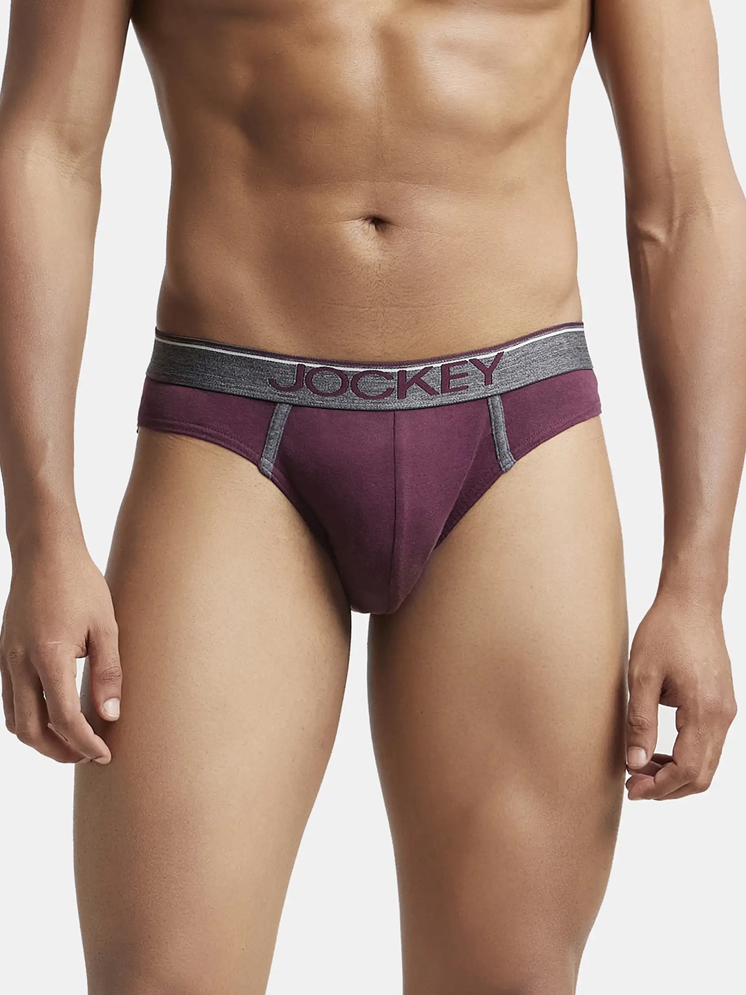

Jockey Men Pure Cotton Basic Briefs 8044-0105, Maroon
