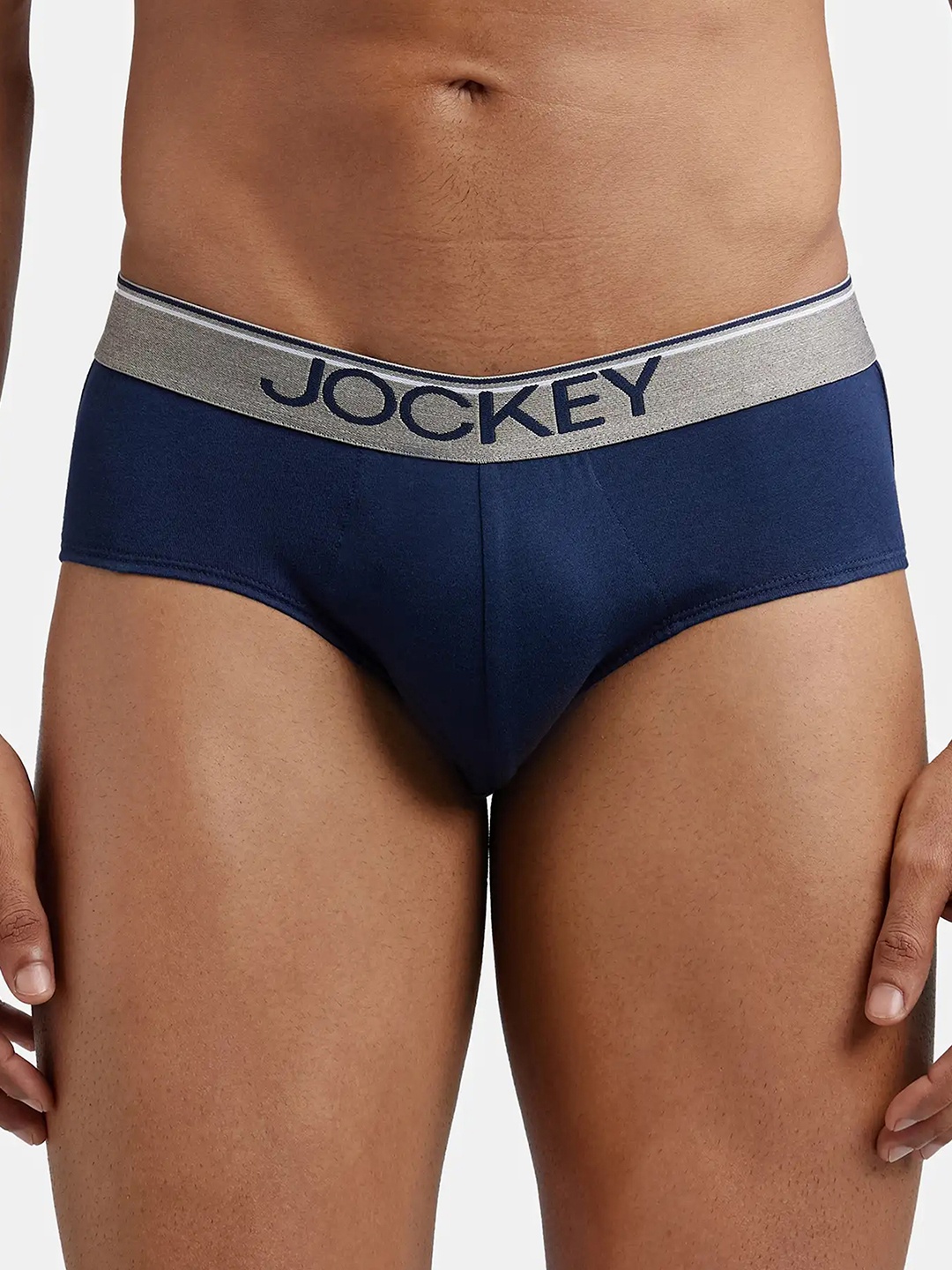 

Jockey Combed Cotton Brief with Ultrasoft Waistband-8037, Blue