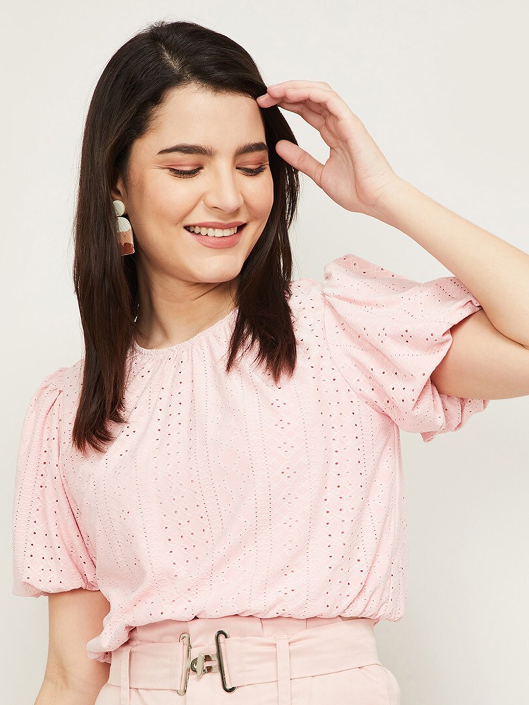 

Ginger by Lifestyle Pink Boxy Crop Top