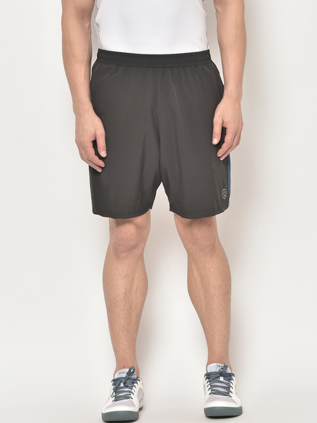 

CHKOKKO Men Black Running Sports Shorts