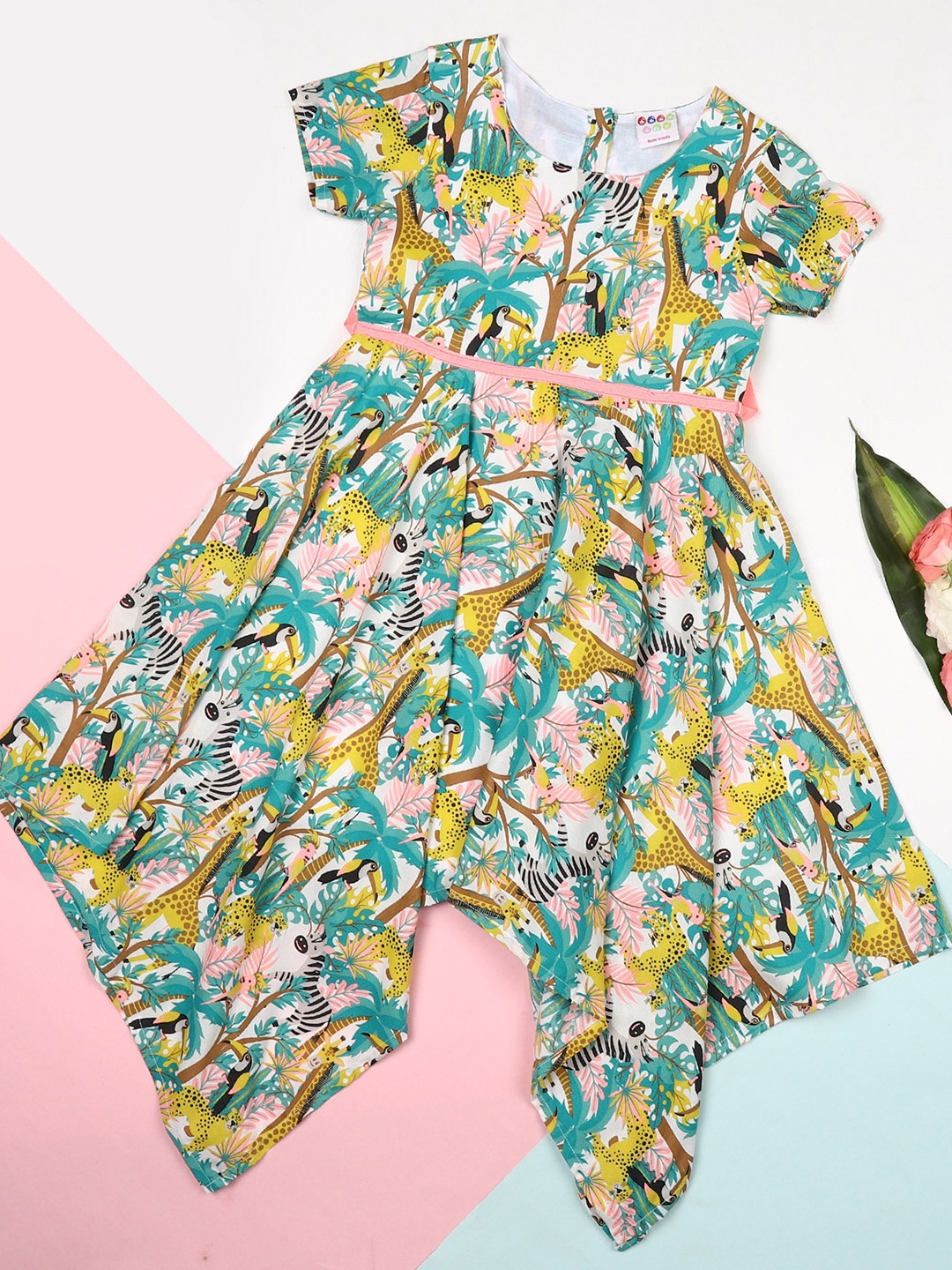 

ZION Multicoloured Floral Midi Dress, Multi