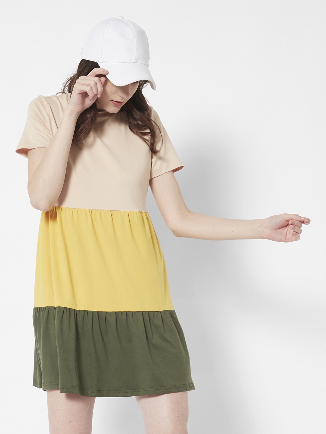 

URBANIC Women Yellow Striped Nightdress