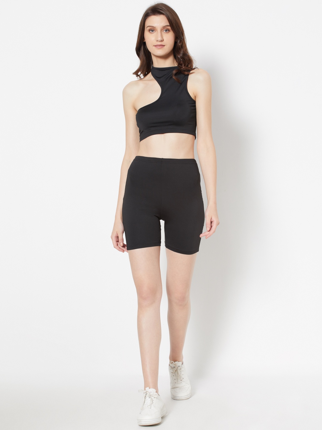 

URBANIC Women Black Solid Co-Ord Set