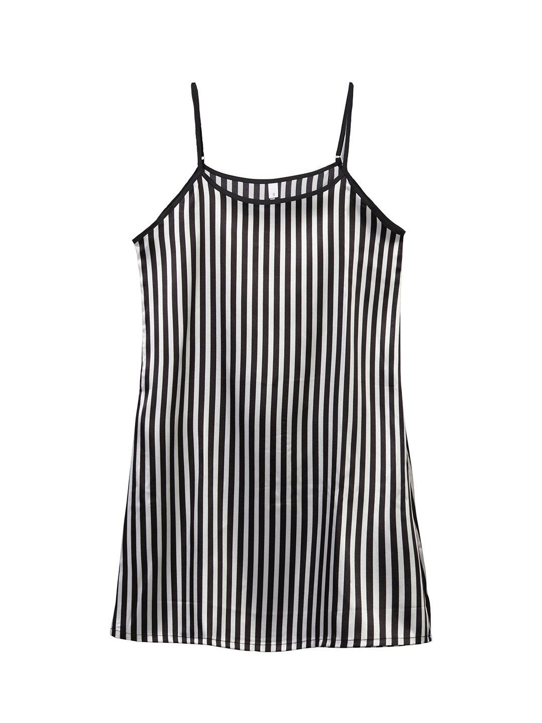 

URBANIC Black & White Striped Nightdress