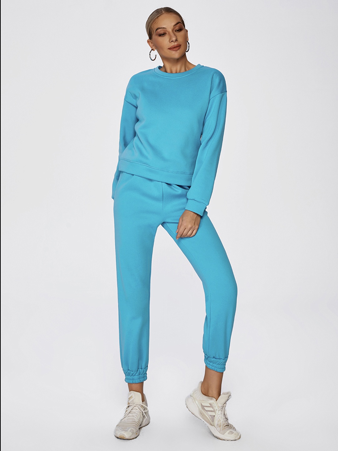 

URBANIC Women Blue Solid Track Suit