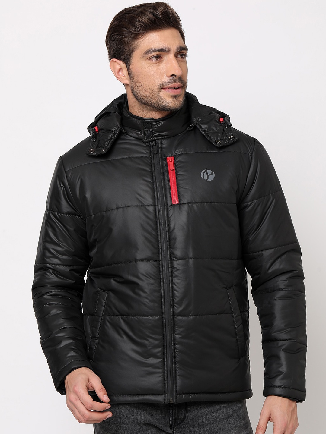 

Pepe Jeans Men Black Solid Padded Jacket