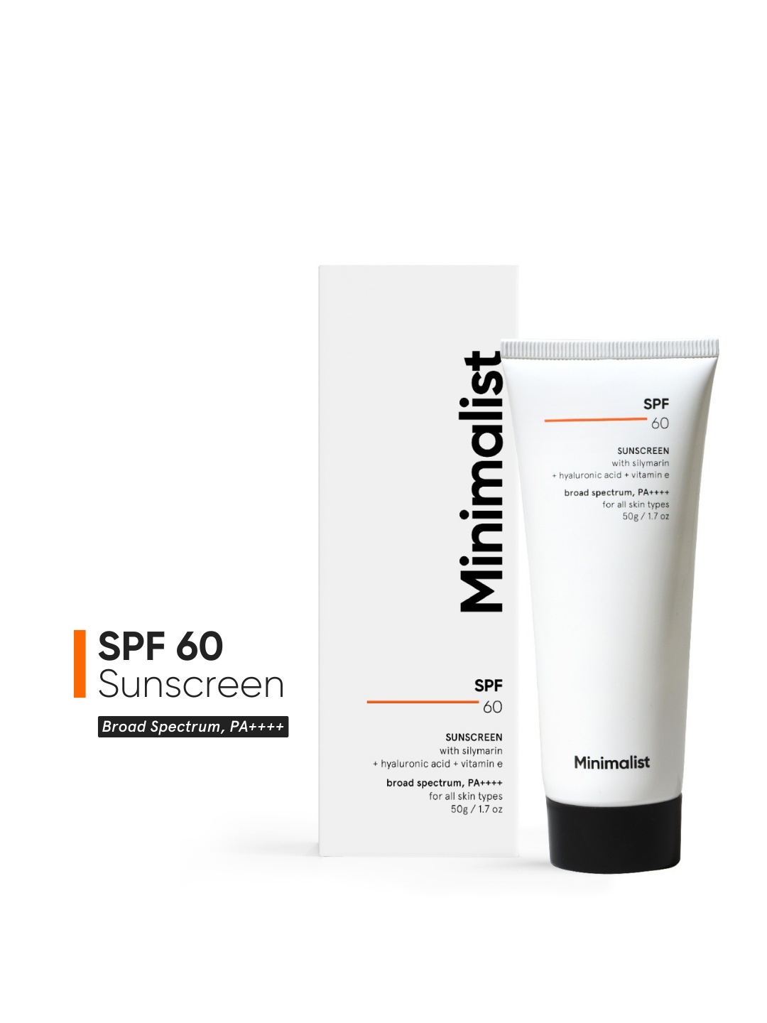 

Minimalist Antioxidant Silymarin SPF 60 PA++++ Susncreen 50 g, White