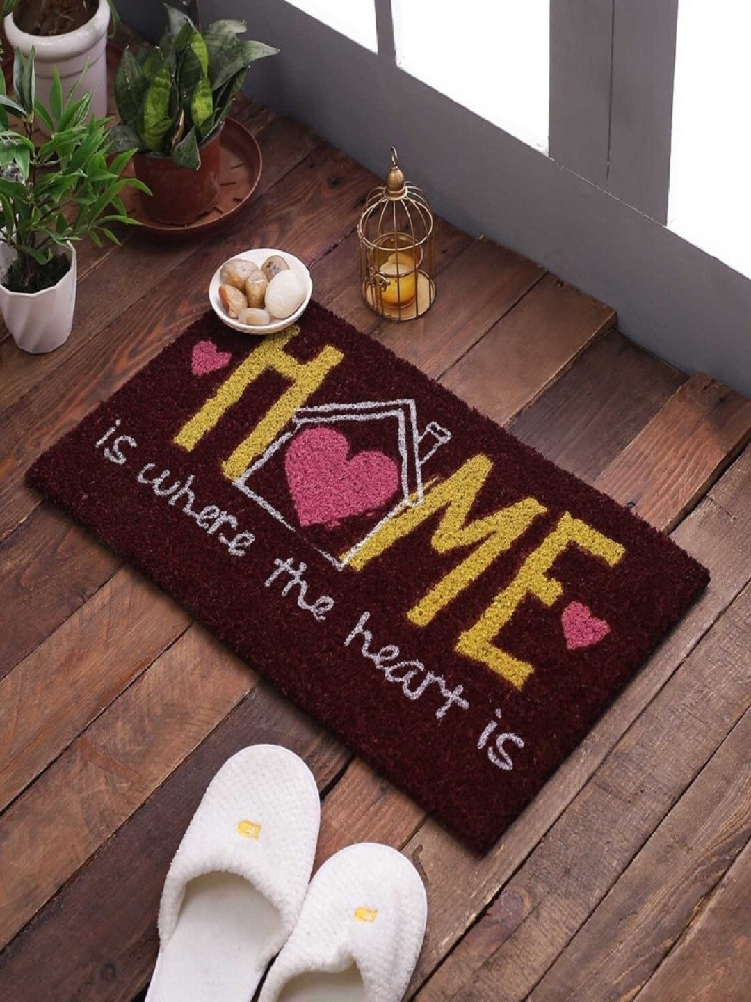 

SWHF Maroon & White Printed Anti-Skid Doormat
