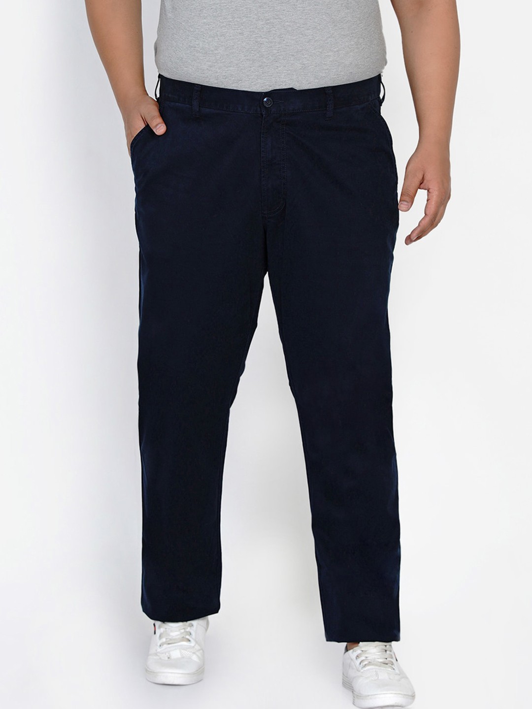 

Santonio Men Navy Blue Chinos Trousers