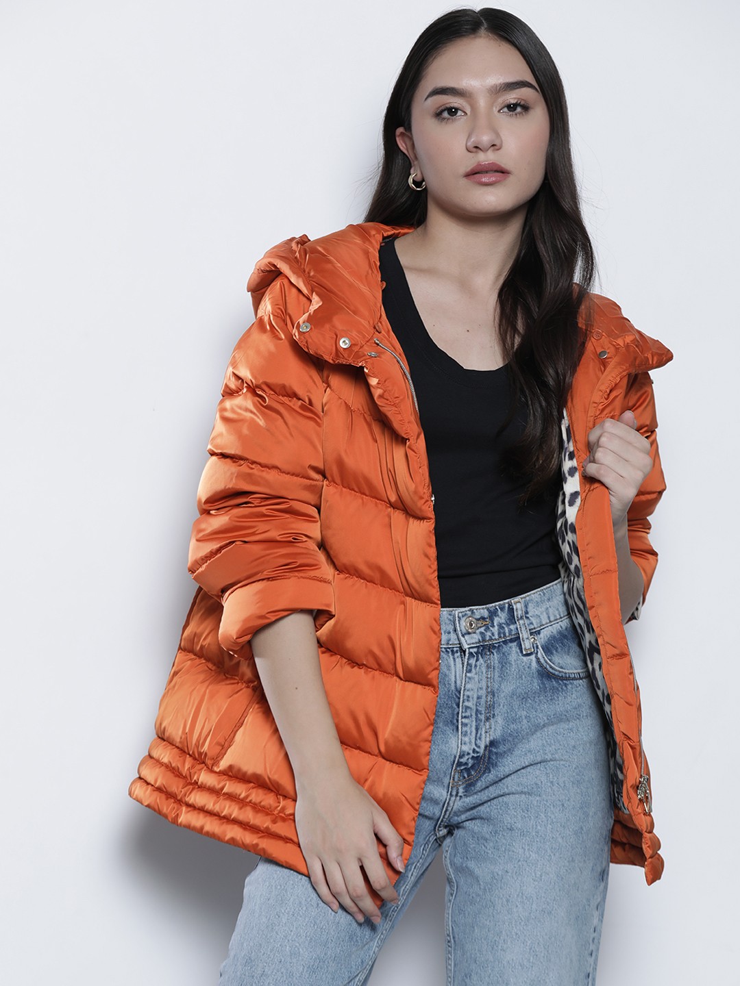 

Geox Women Orange Lightweight Puffer Jacket